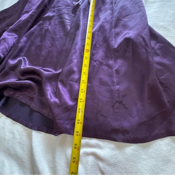 Newport News Rich Plum Maxi Haltered Lace Dress SZ 8 - Picture 10 of 12